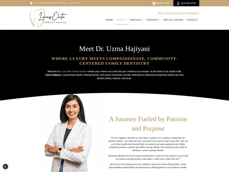 Meet Dr. Uzma Hajiyani page